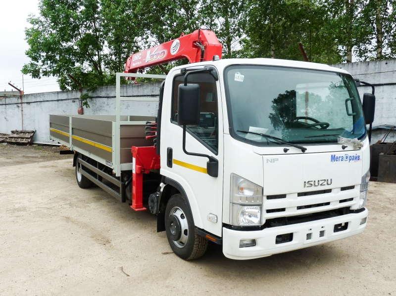 Манипулятор UNIC URV-373 на шасси ISUZU NPR 75LL Манипулятор UNIC URV-373 на шасси ISUZU NPR 75LL