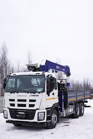 Манипулятор DY 2037 на шасси Isuzu Giga