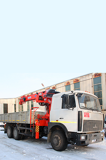 Манипулятор KANGLIM 1256G-II на шасси МАЗ 6303А5