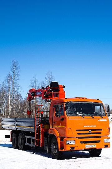 Манипулятор Kanglim KS1256 GII на шасси КАМАЗ 65115
