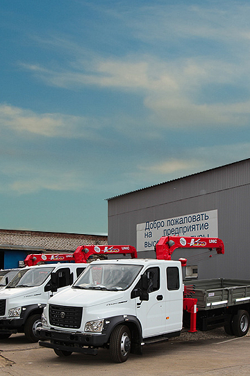 Манипулятор UNIC URV 374 на шасси ГАЗ ГАЗон NEXT