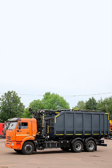 Ломовоз ВЕЛМАШ ОМТ-120М на шасси КАМАЗ 65115