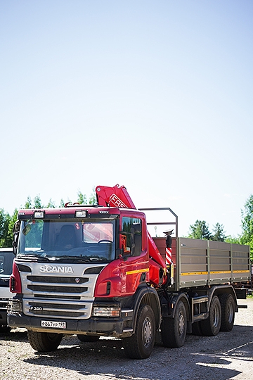 Манипулятор Fassi F215A на шасси Scania P380