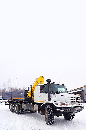 Манипулятор HYVA HB 150E на шасси Mercedes-Benz Zetros