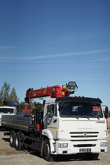 Манипулятор Инман ИТ 150 на шасси КАМАЗ-65117