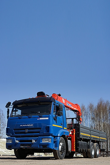 Манипулятор KANGLIM KS 1256G-II на шасси КАМАЗ 65117