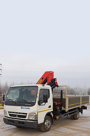 Манипулятор PALFINGER PK10000 на шасси FUSO Canter