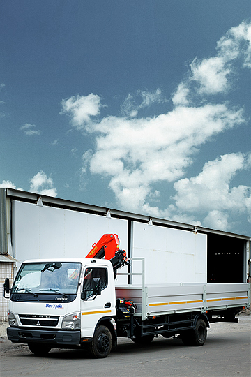 Манипулятор PALFINGER PK6500 A на шасси FUSO Canter