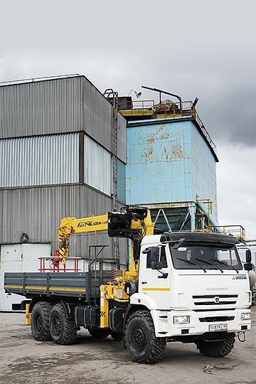 Манипулятор Soosan SCS 746L на шасси Камаз 43118