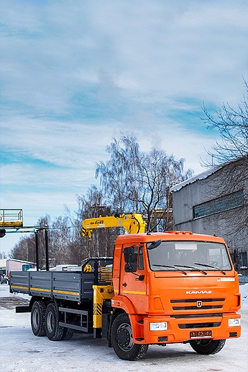 Манипулятор Soosan SCS513 на шасси КАМАЗ-65115