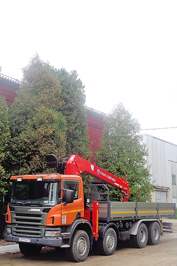 Манипулятор Taurus Crane 086A на шасси Scania P380