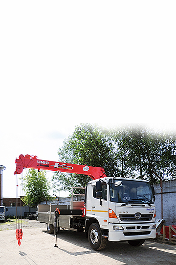 Манипулятор Unic 554 на шасси Hino 500 PTA
