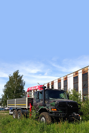 Манипулятор UNIC URV 374 на шасси MERCEDES-BENZ Zetros