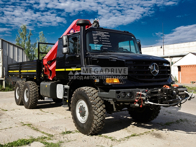 Манипулятор HMF 2430 на шасси MERCEDES-BENZ Zetros 2733A Манипулятор HMF 2430 на шасси MERCEDES-BENZ Zetros 2733A