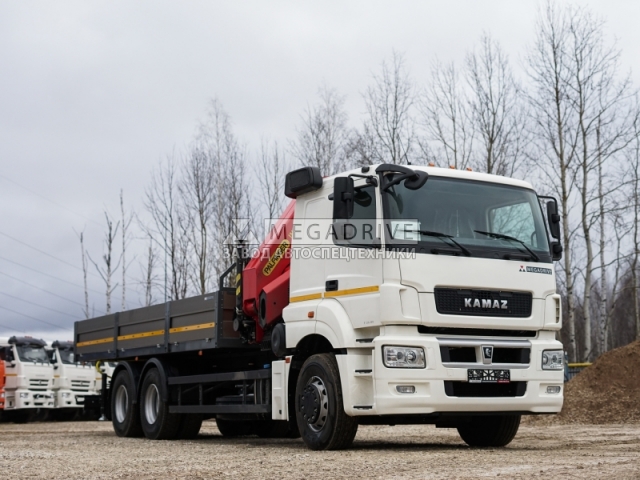 Манипулятор Inman IM320 на шасси КАМАЗ-65207 Манипулятор Inman IM320 на шасси КАМАЗ-65207