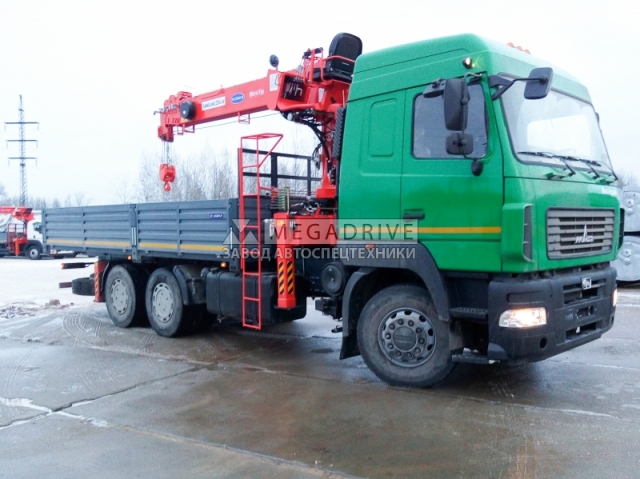 Манипулятор KANGLIM 1256G-II на шасси МАЗ 6312 Манипулятор KANGLIM 1256G-II на шасси МАЗ 6312
