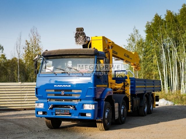 Манипулятор Soosan SCS 1616 на шасси КАМАЗ-65201 Манипулятор Soosan SCS 1616 на шасси КАМАЗ-65201
