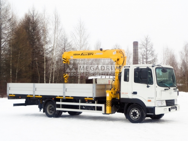 Манипулятор Soosan SCS 514 на шасси Hyundai HD-120 Манипулятор Soosan SCS 514 на шасси Hyundai HD-120