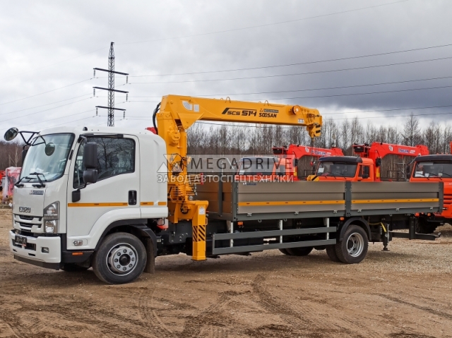 Манипулятор Soosan SCS 514 на шасси Isuzu Манипулятор Soosan SCS 514 на шасси Isuzu