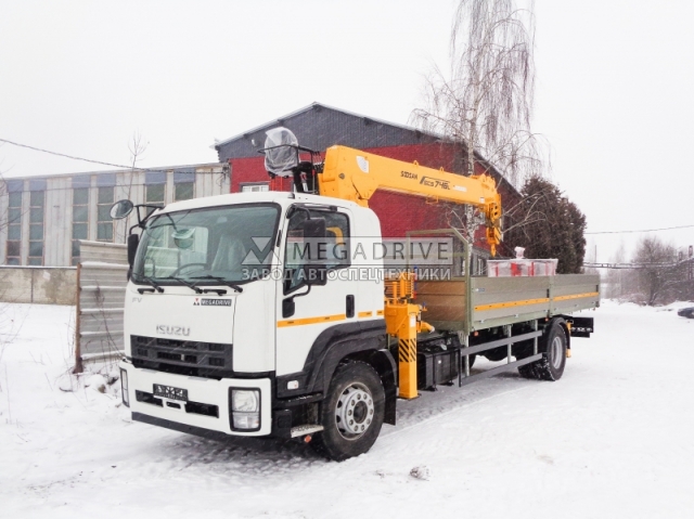 Манипулятор Soosan SCS 746L на шасси Isuzu FVR34 Манипулятор Soosan SCS 746L на шасси Isuzu FVR34