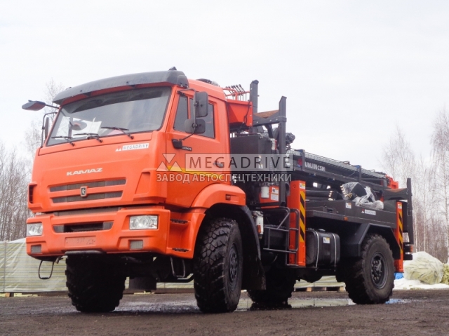 Бурильно-крановая машина JUNJIN SA040 на шасси КАМАЗ 43502