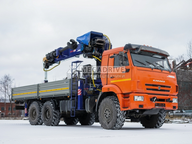Манипулятор DY2037 на шасси КАМАЗ-43118 с буром
