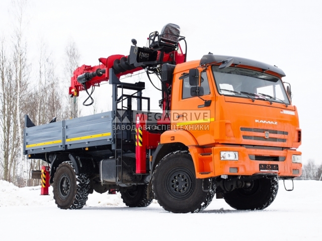 Манипулятор HOTOMI AUGER JN 1036 на шасси КАМАЗ 43502