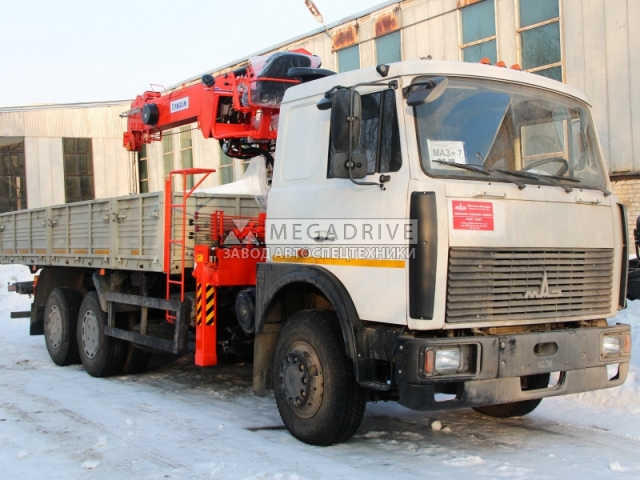 Манипулятор KANGLIM 1256G-II на шасси МАЗ 6303А5