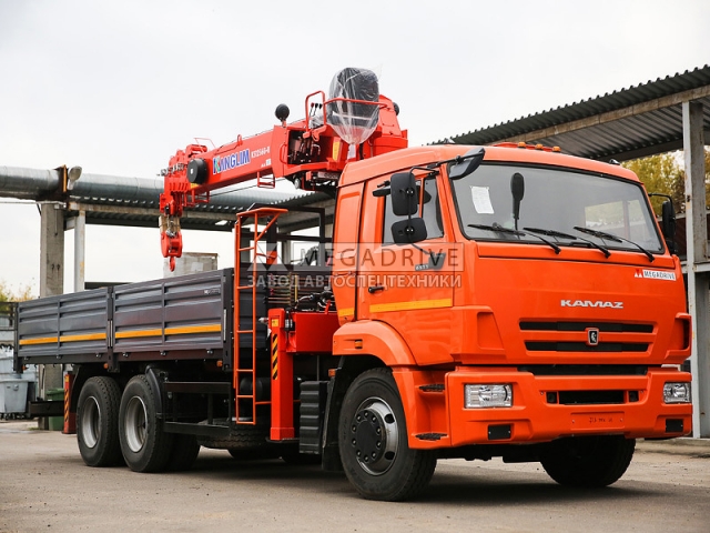 Манипулятор Kanglim 1256G2 на шасси КАМАЗ 65115