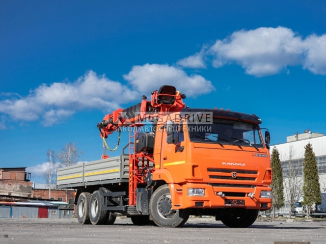 Манипулятор Kanglim KS-2056 на шасси КАМАЗ-65115