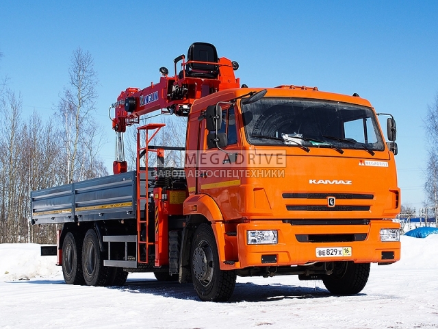 Манипулятор Kanglim KS1256 GII на шасси КАМАЗ 65115