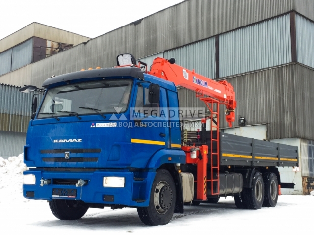 Манипулятор Kanglim KS1256 GII на шасси КАМАЗ 65117
