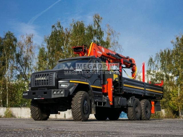 Манипулятор Kanglim KS2056 на шасси Урал Next с буром