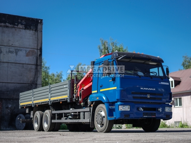 Манипулятор PALFINGER PK15500A на шасси КАМАЗ 65117