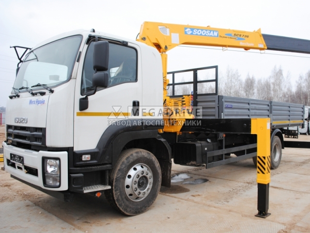 Манипулятор Soosan 736 std  на шасси Isuzu FVR34