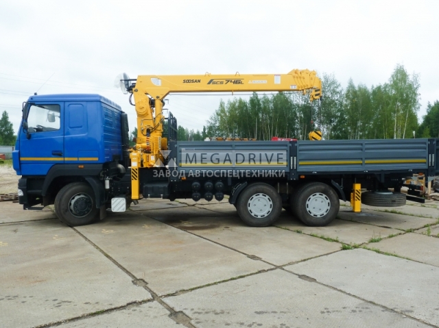 Манипулятор Soosan SCS746 на шасси МАЗ 6312B5