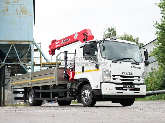 Манипулятор UNIC UR-V554 на шасси Isuzu ELF  