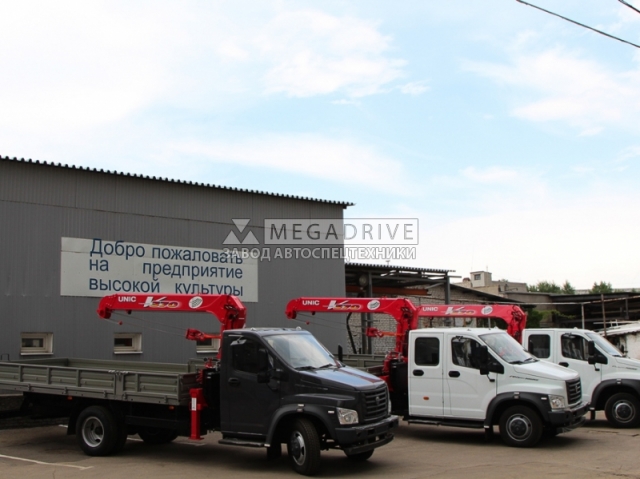 Манипулятор UNIC URV 374 на шасси ГАЗ ГАЗон NEXT